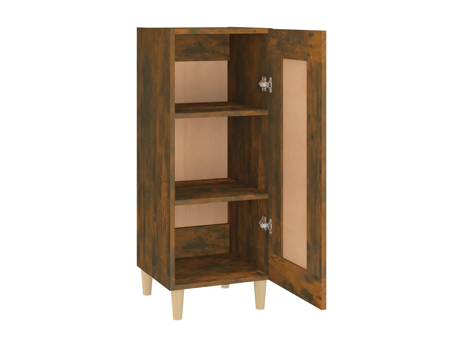 Dressoir 34,5x34x90 cm bewerkt hout gerookt eiken