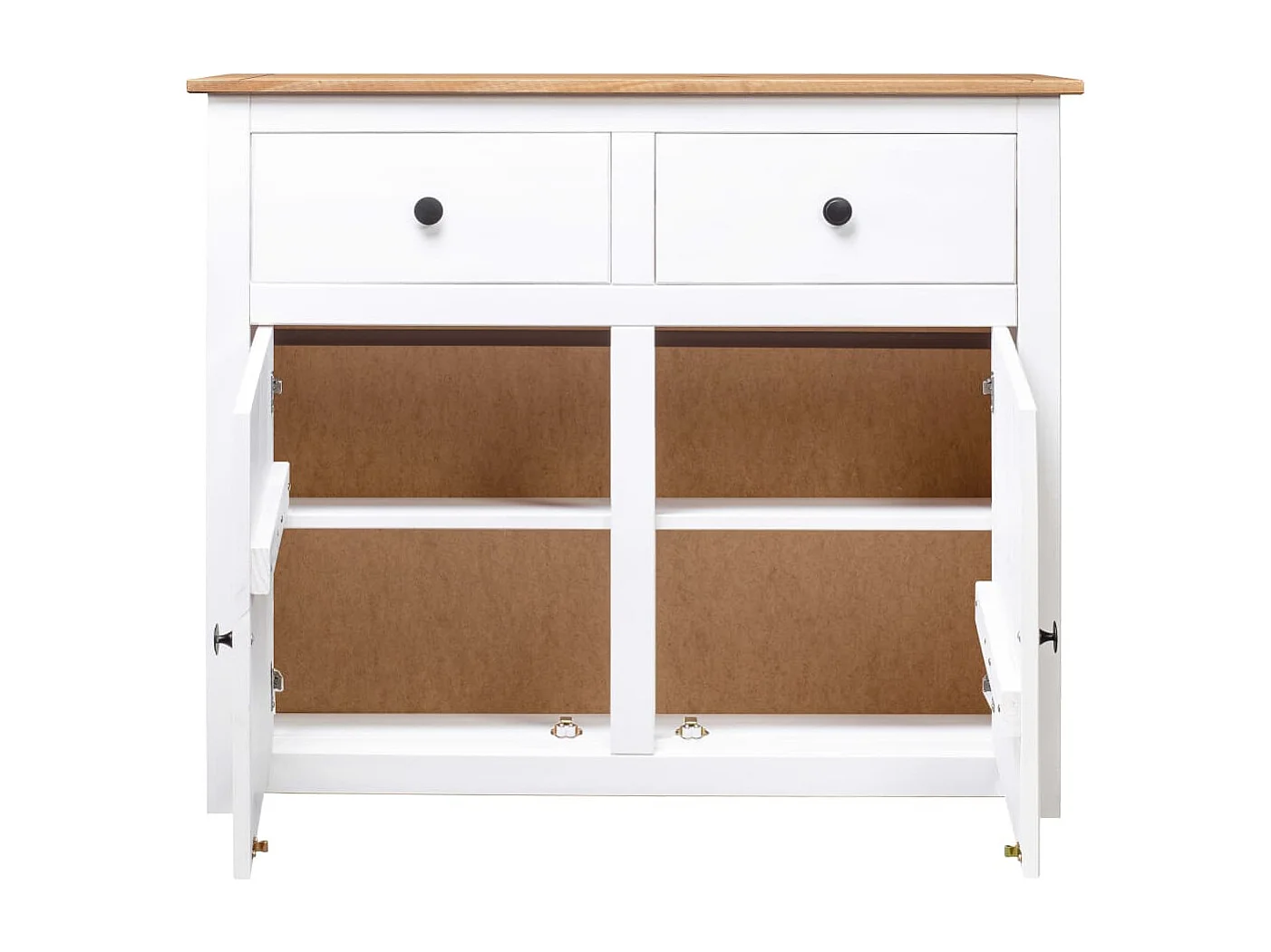 Buffet Blanc 93x40x80 cm Pin Gamme Panama