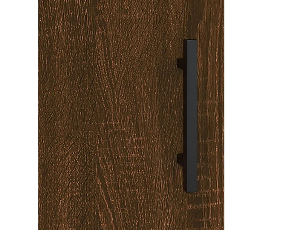 Buffet haut chêne marron 69,5x31x115 cm bois d'ingénierie