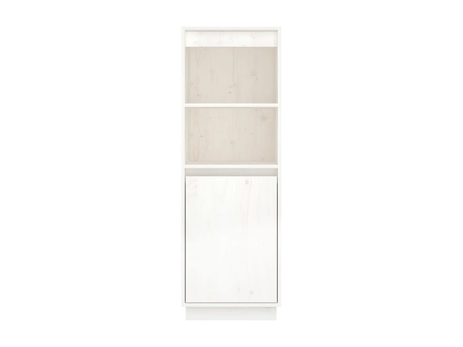 Buffet Blanc 37x34x110 cm Bois massif de pin