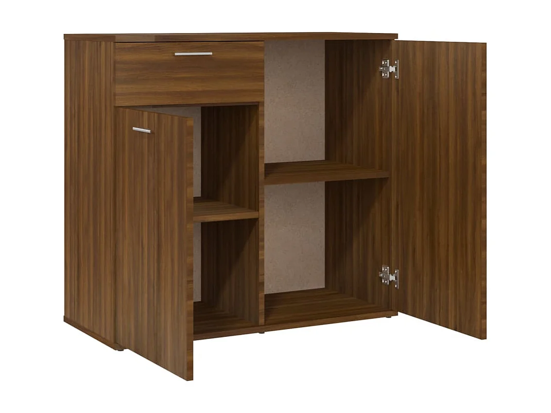 Buffet Chêne marron 80x36x75 cm Bois d'ingénierie
