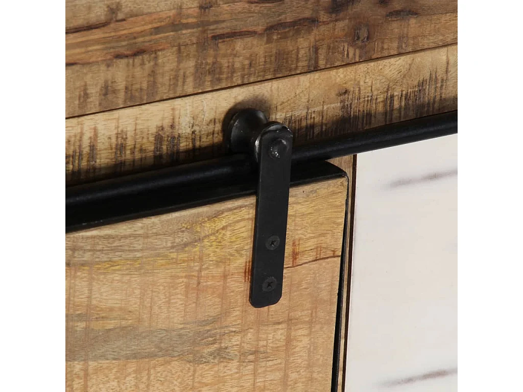 Buffet 140x38x90 cm Bois de manguier massif