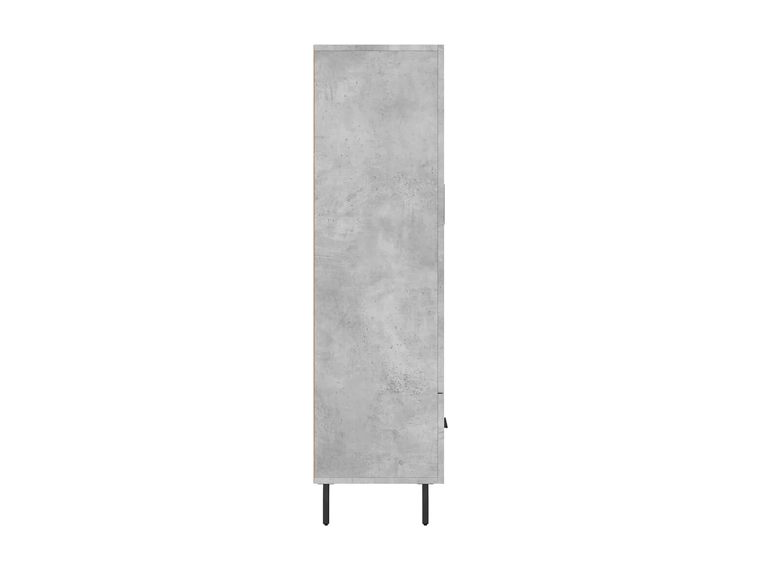 Buffet haut gris béton 69,5x31x115 cm bois d'ingénierie