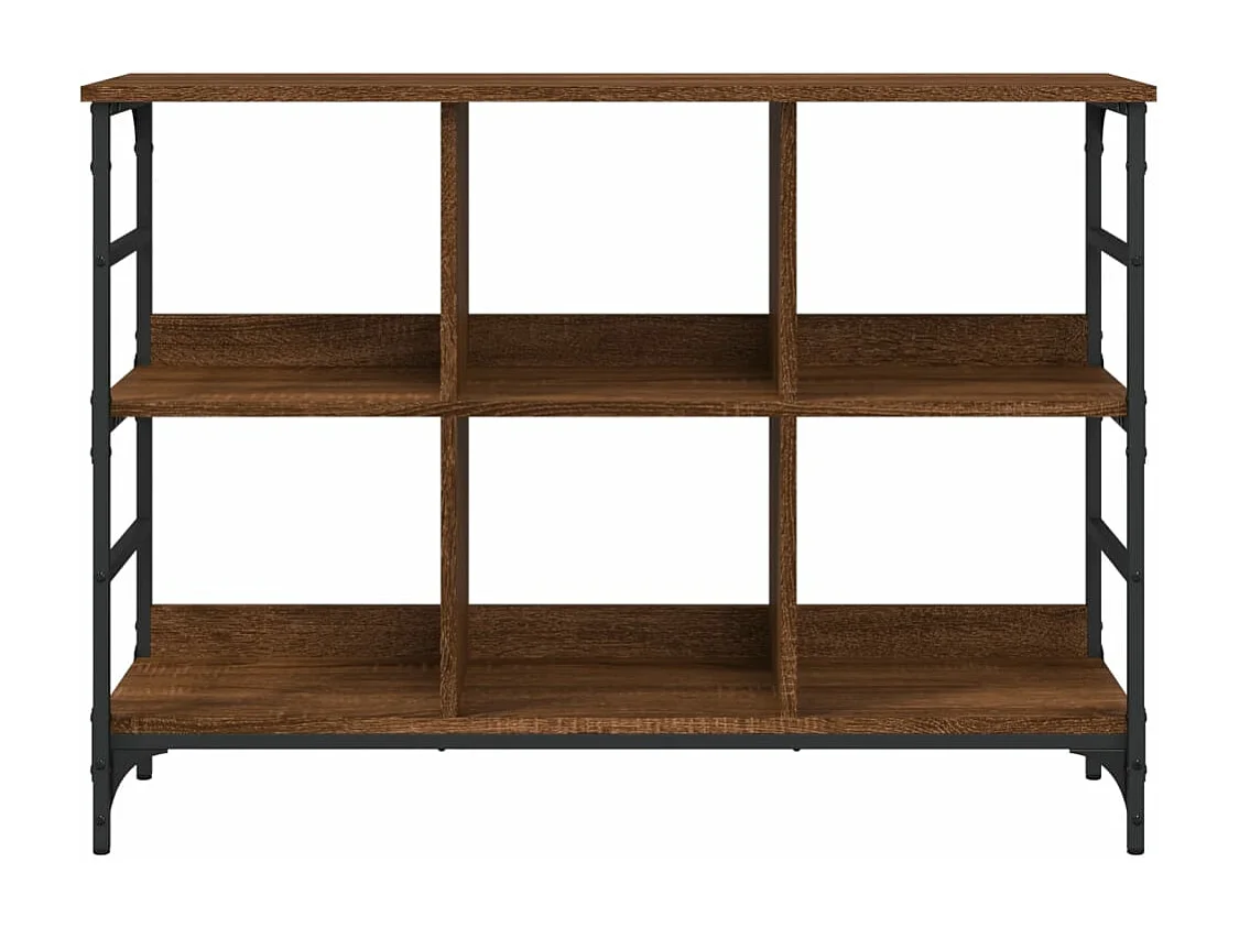 Buffet chêne marron 102x32x73,5 cm bois d'ingénierie