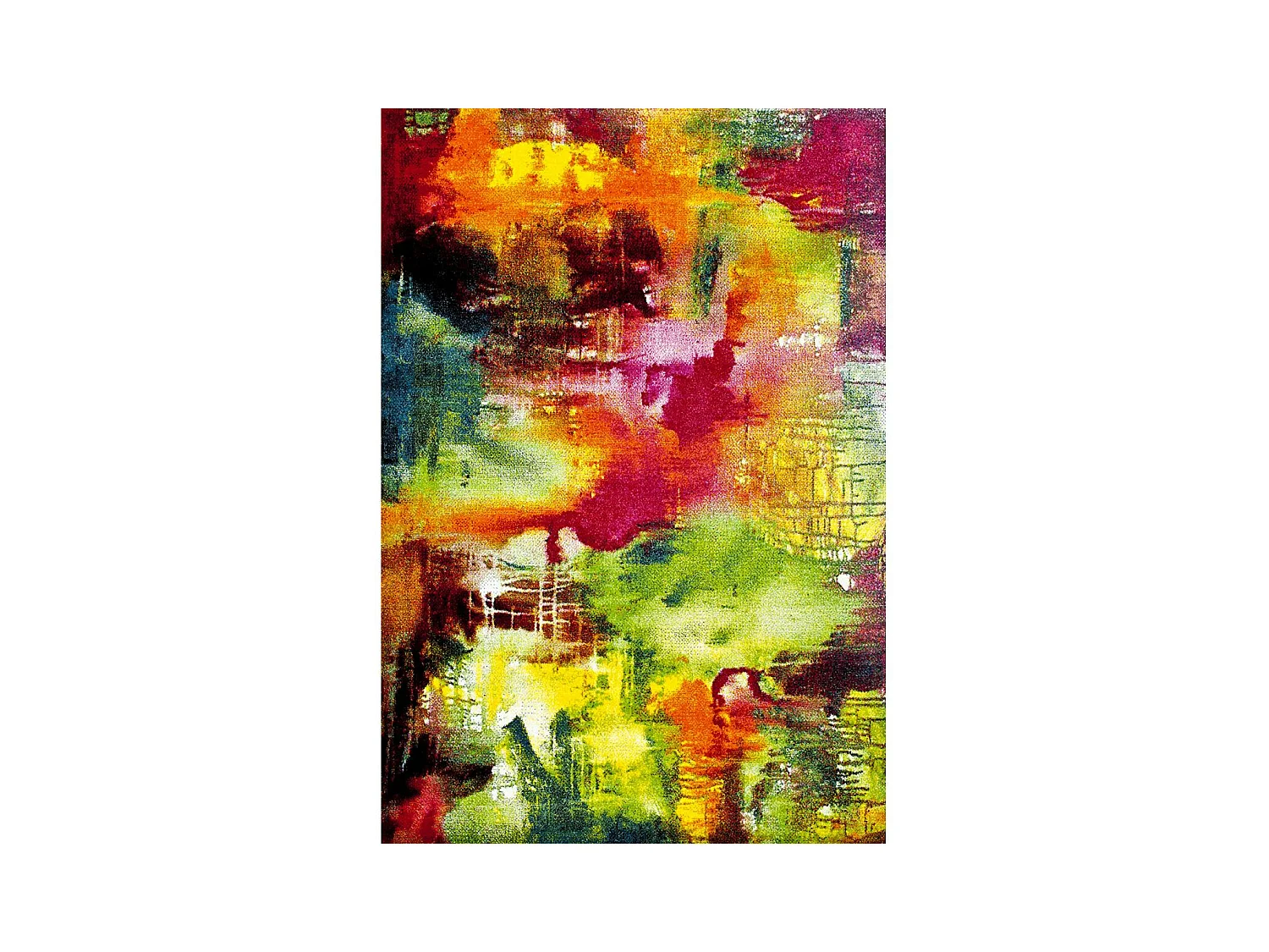 tapis salon 160x230 tissé multicolore rectangle motif géométrique JOLIA 4