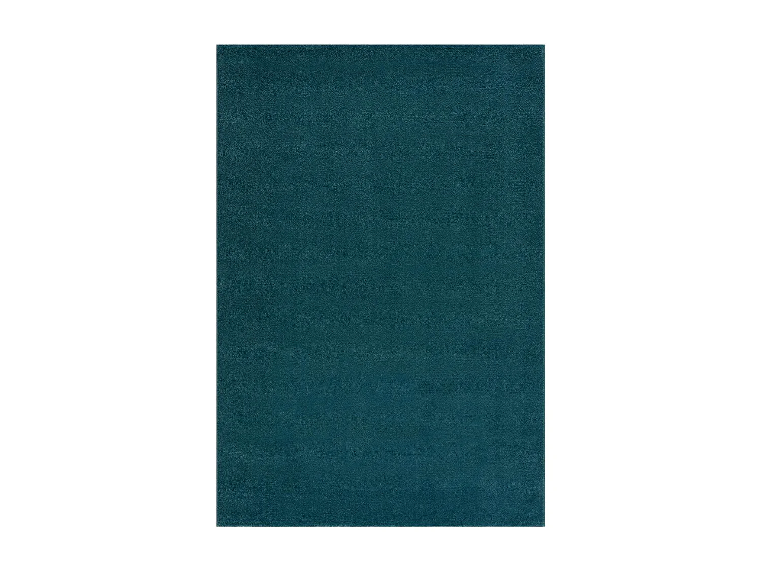 tapis salle à manger 200x290 tissé bleu foncé rectangle motif uni NOSSA
