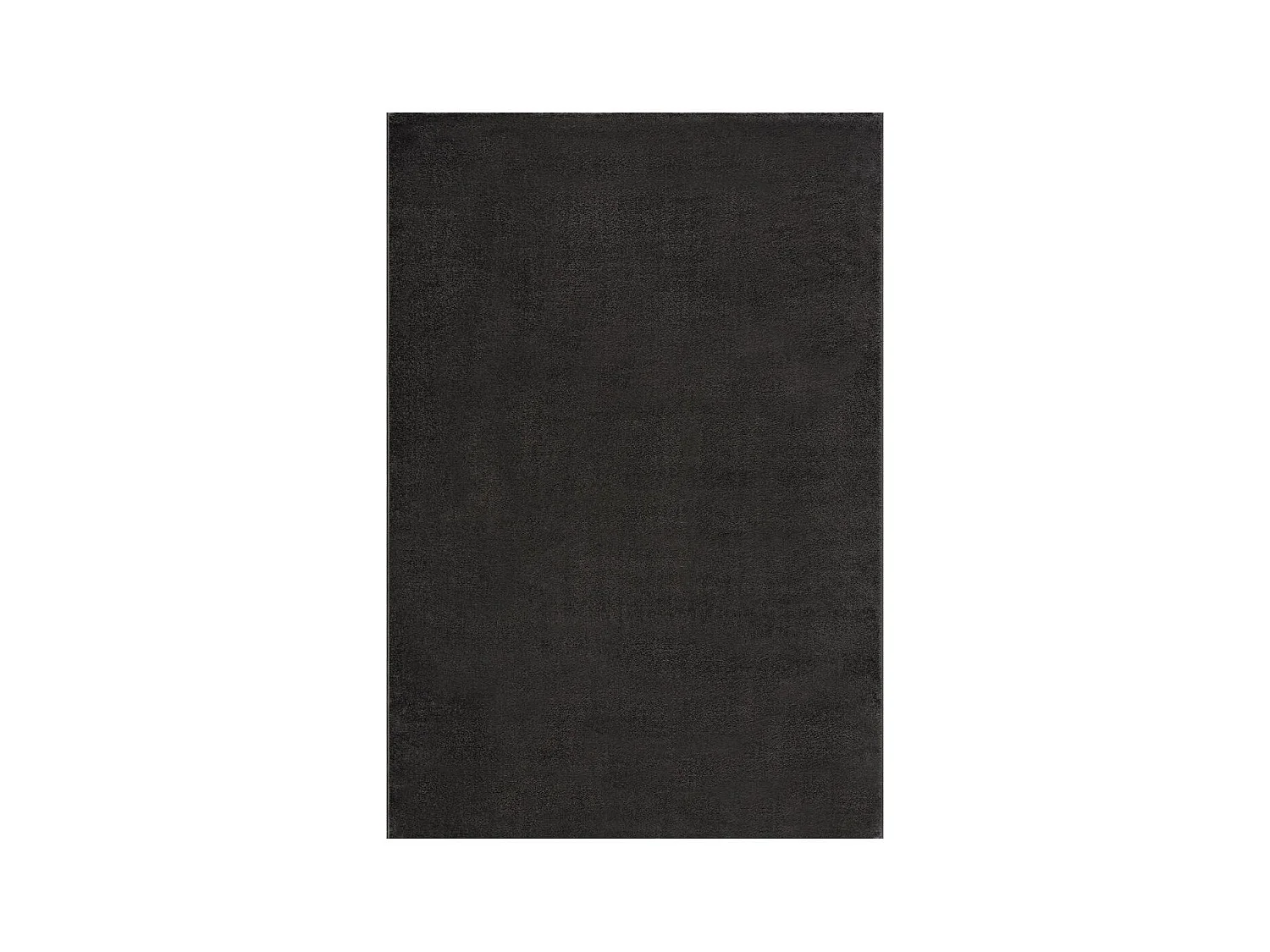 tapis salle à manger 200x290 tissé gris foncé rectangle motif uni NOSSA