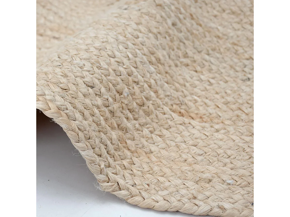 tapis entrée 120x170 fait à la main en laine beige et gris motif simple