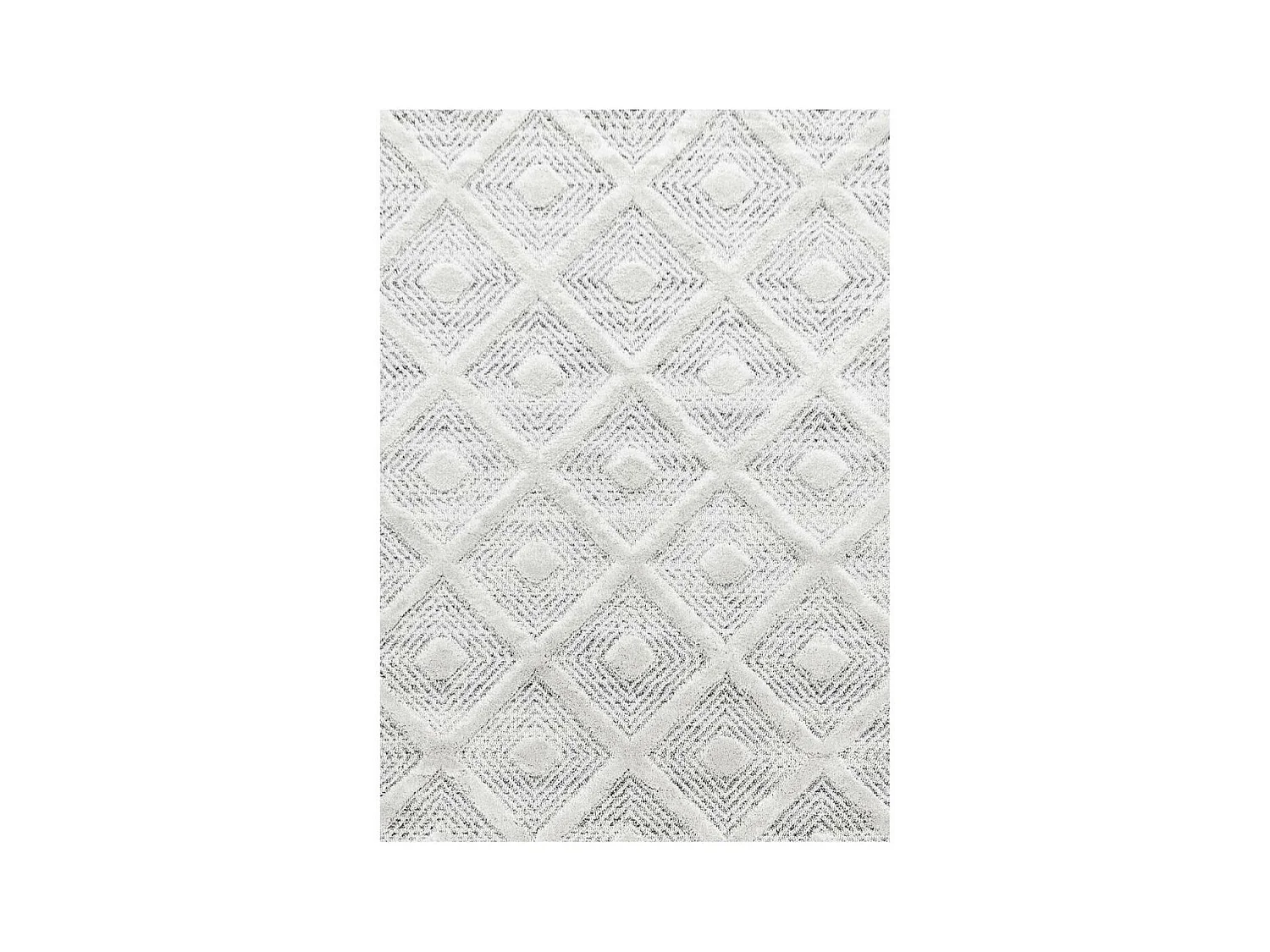 tapis salon 160x230 tissé gris et blanc rectangle motif scandinave PISTIOUM