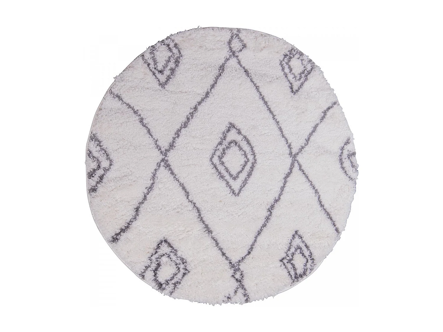 Tapis berbère 200x280 tissé motif ethnic LYN4 DOUX 2 crème