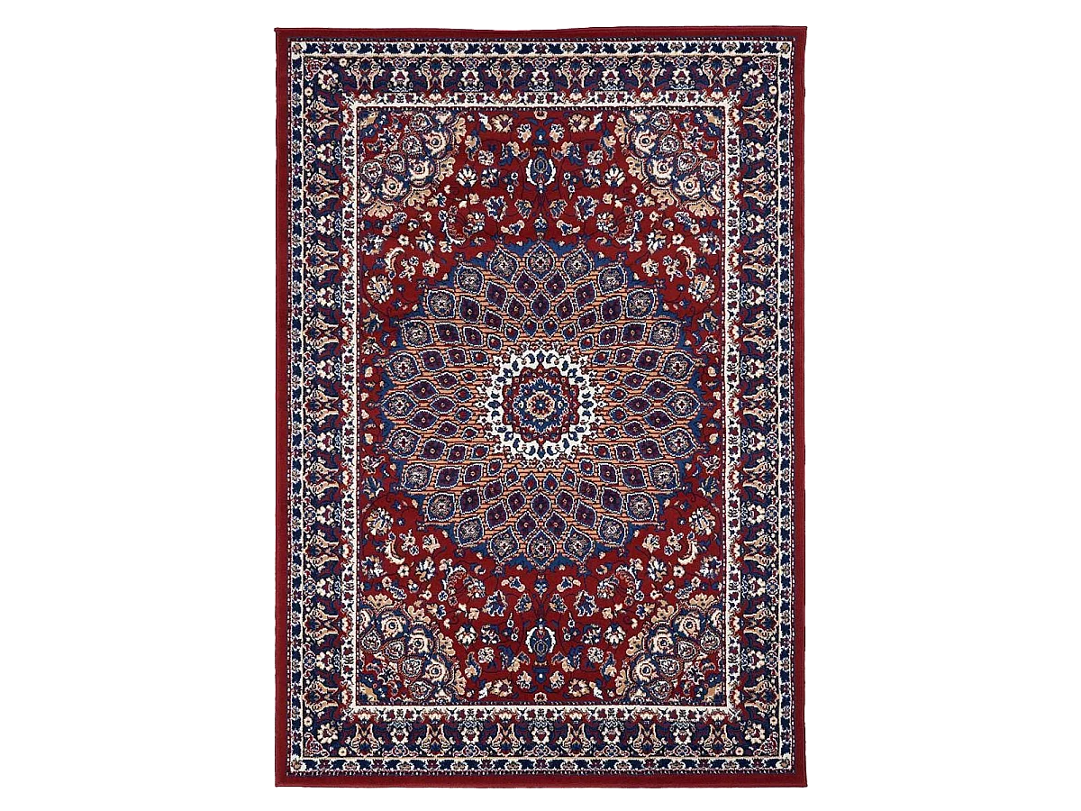 Tappeto orientale 80x150 rettangolo panna e rosso tessuto etnico modello AF1 ROSOR