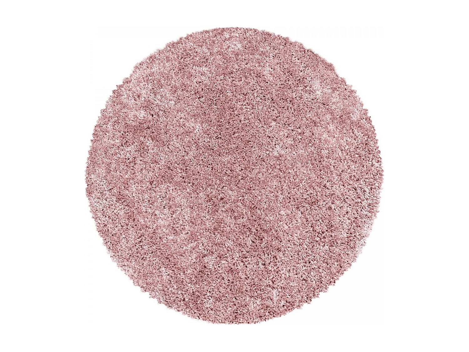 Tapis poils longs shaggy 60x110 rectangle tissé rose motif uni UNI I