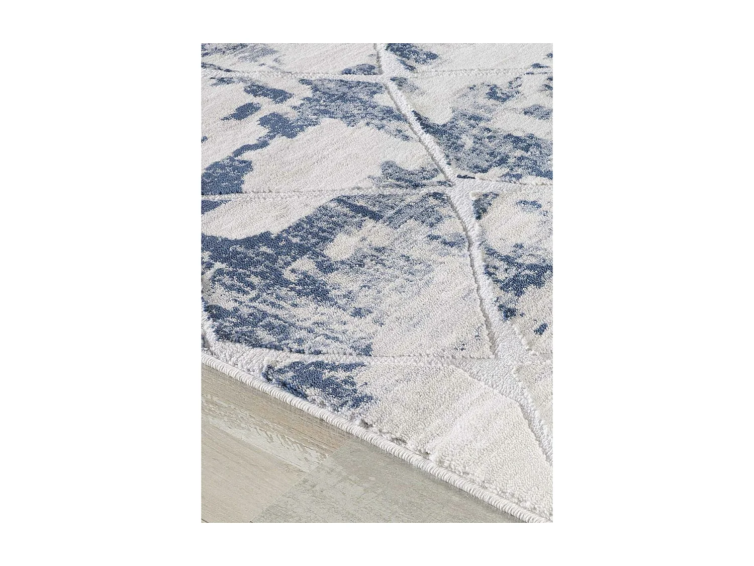 tapis chambre 80x150 tissé crème rectangle motif géométrique LYN7 DUSTY