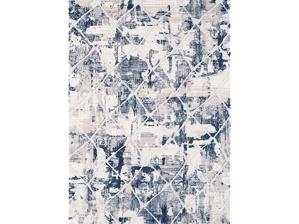 Tappeto per soggiorno e camera da letto intrecciato con motivo geometrico DUSTY