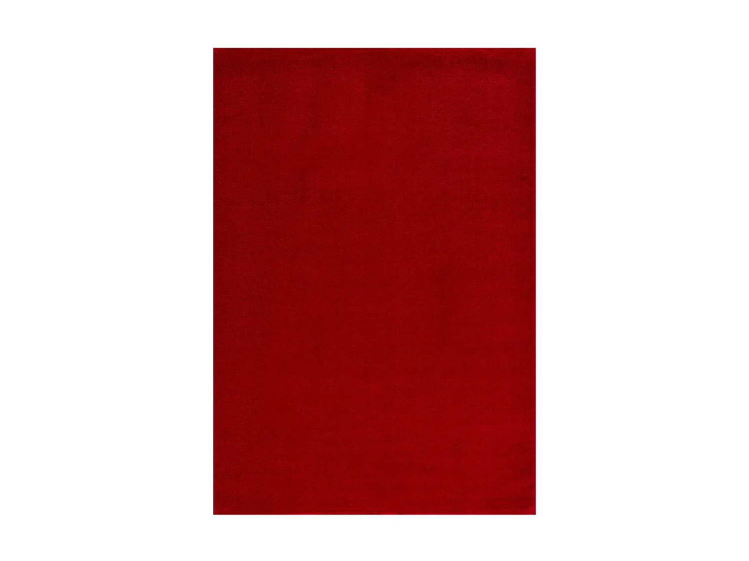 tapis entrée 60x110 tissé rouge rectangle motif uni NOSSA