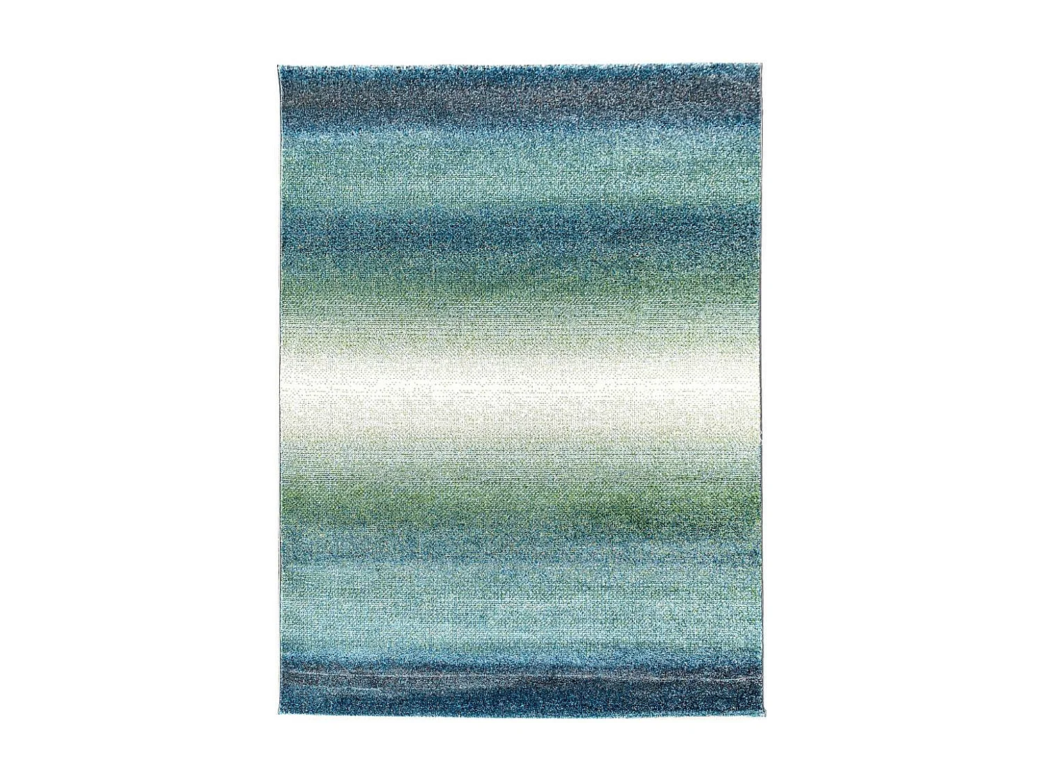 tapis chambre 60x110 tissé bleu et bleu clair rectangle motif géométrique BRADO