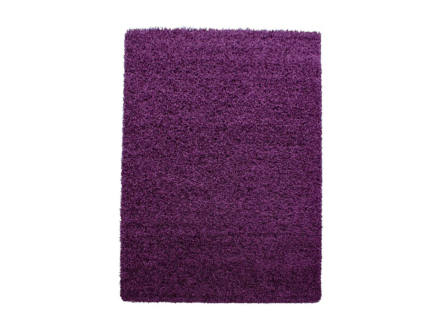 Tapis poils longs shaggy 160x230 rectangle tissé violet motif uni UNI L