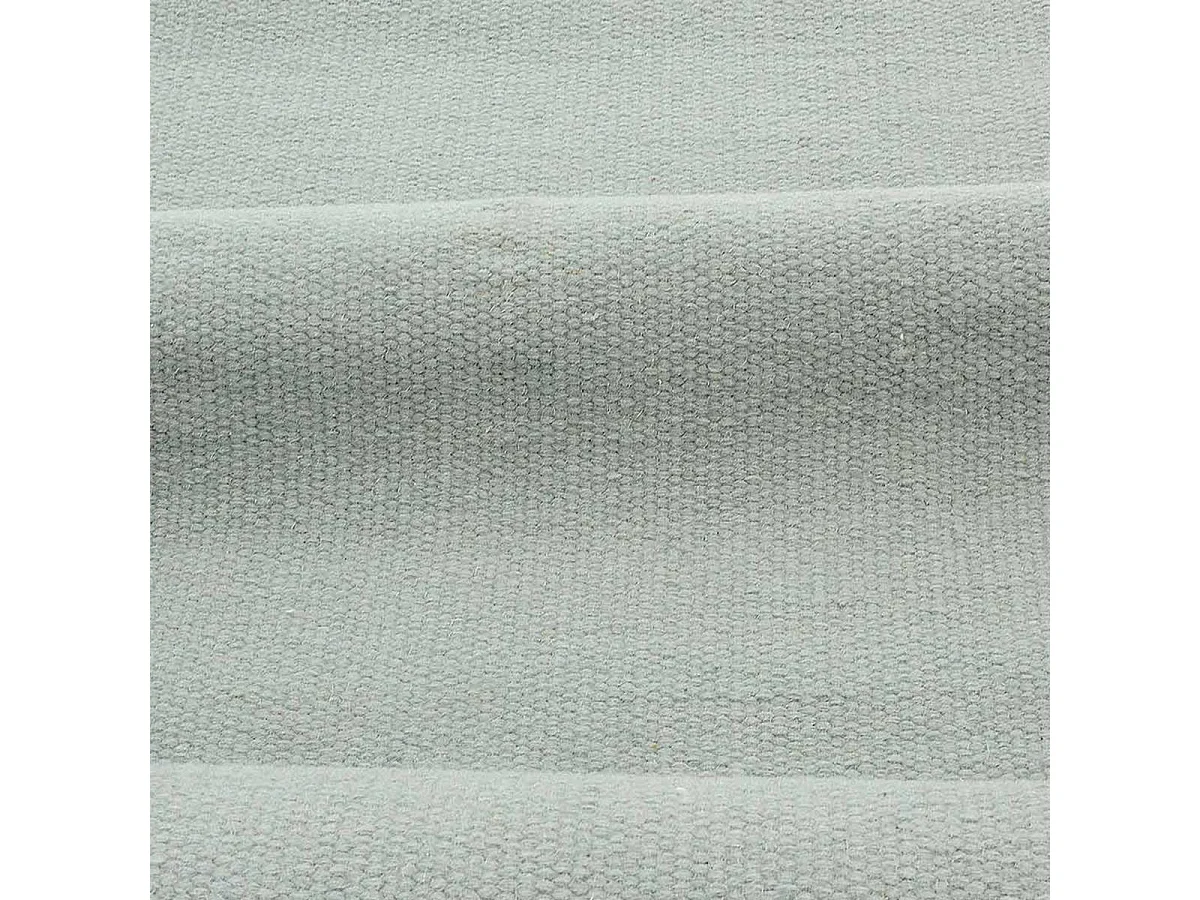 Tapis kilim 80x150 rectangle fait main en laine vert motif uni LYN12 BAYA IBAY