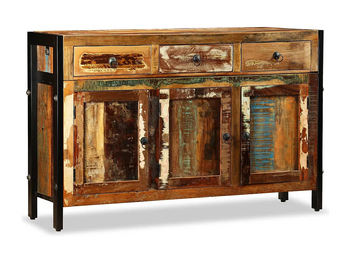 Buffet Bois de récupération massif 120 x 35 x 76 cm