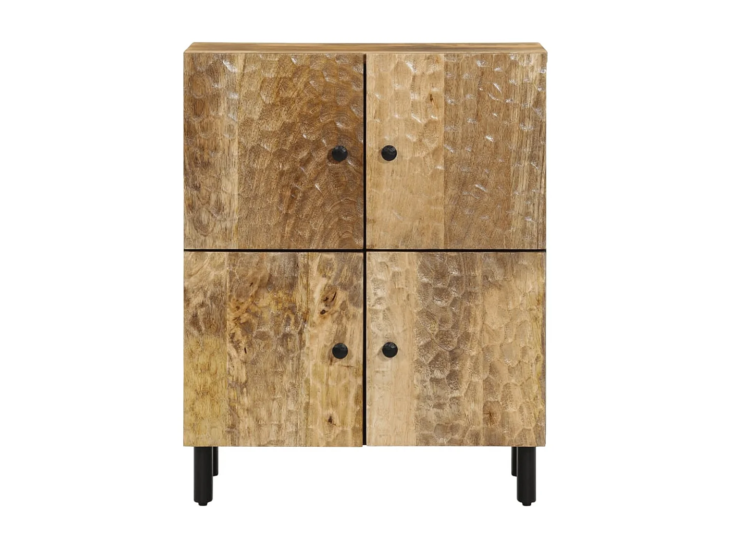 Armoire latérale 60x33x75 cm bois massif de manguier