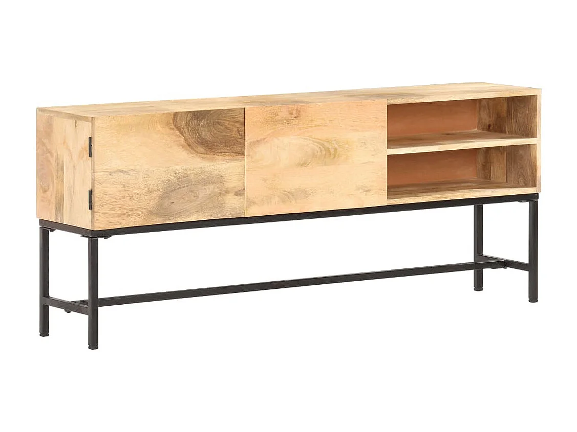 Aparador de madera maciza de mango 145x30x60 cm