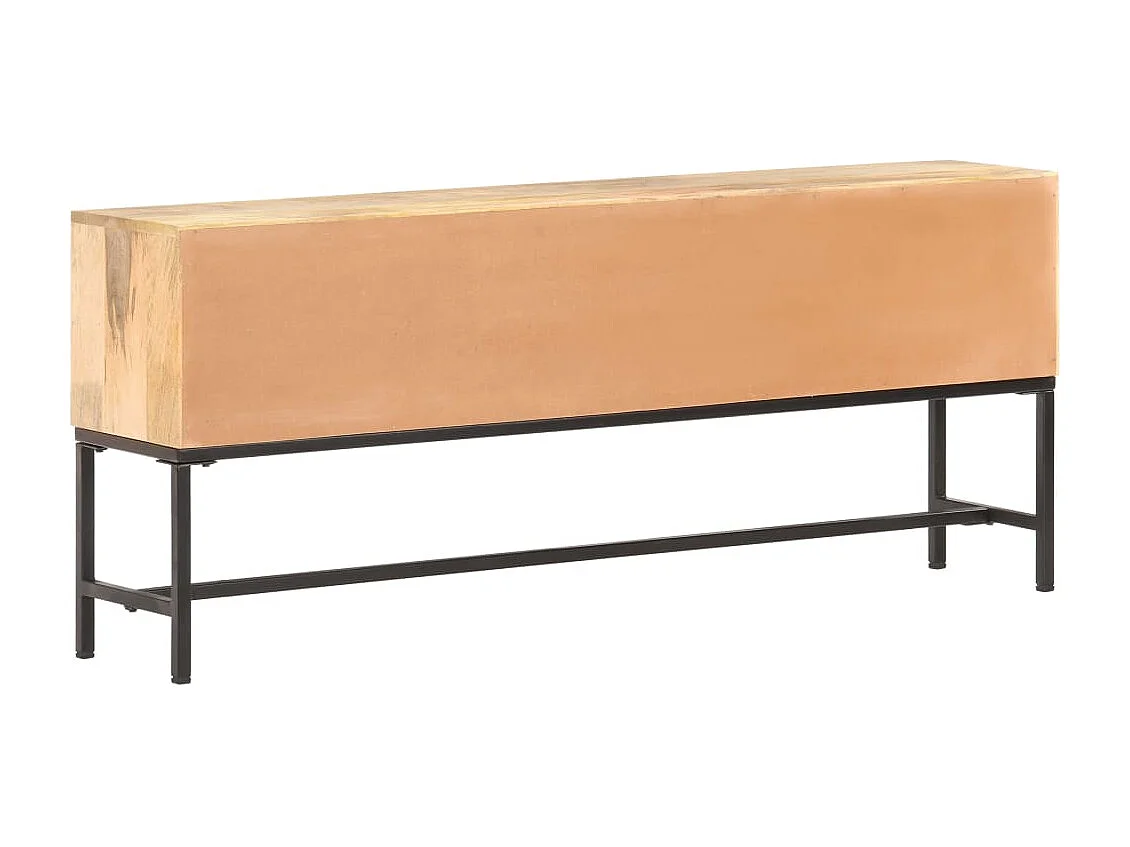 Aparador de madera maciza de mango 145x30x60 cm