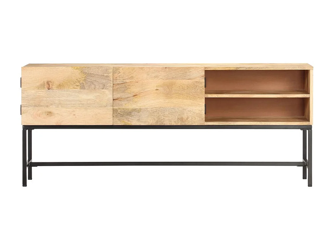 Aparador de madera maciza de mango 145x30x60 cm