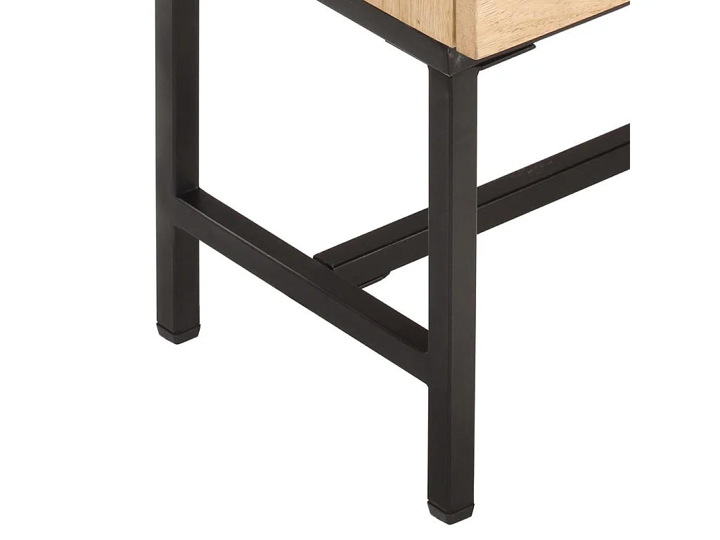 Aparador de madera maciza de mango 145x30x60 cm