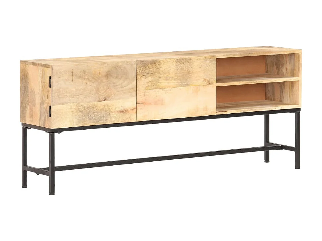 Aparador de madera maciza de mango 145x30x60 cm
