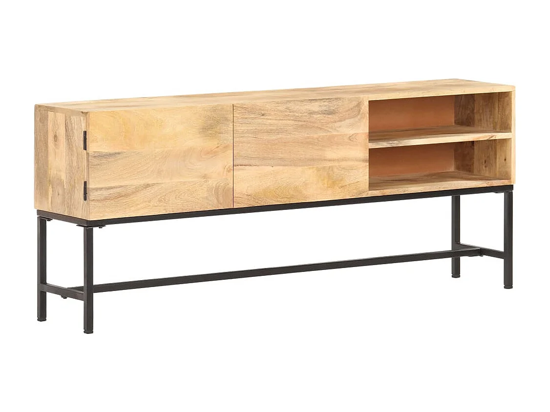 Aparador de madera maciza de mango 145x30x60 cm