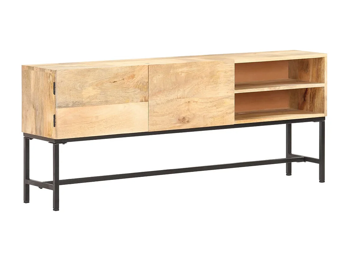Aparador de madera maciza de mango 145x30x60 cm