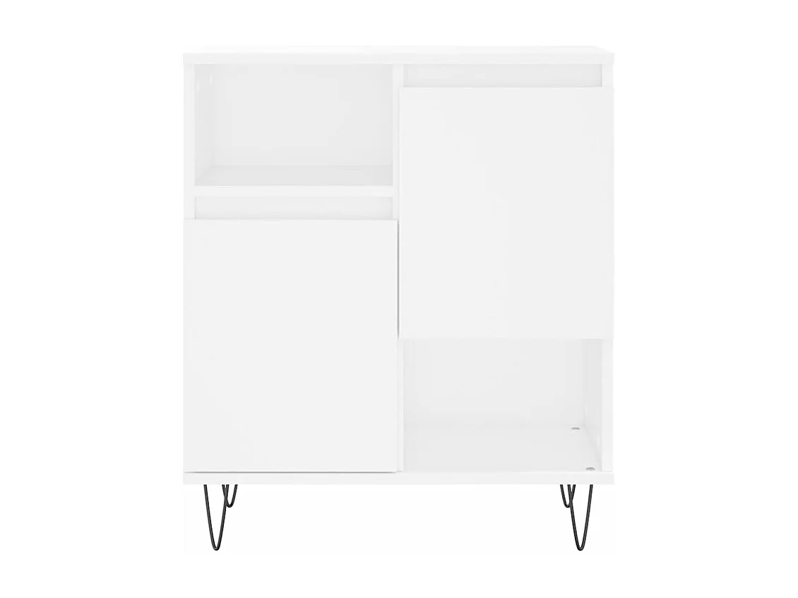 Buffets 2 pièces blanc bois d'ingénierie