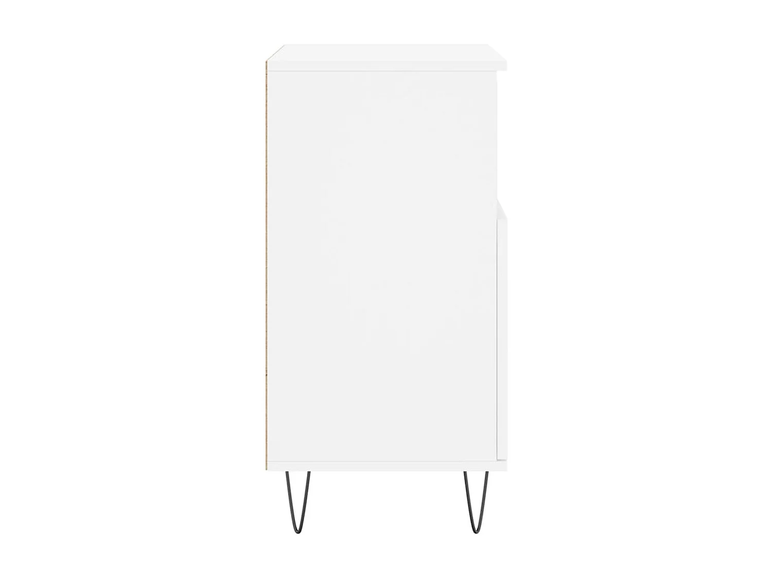 Buffets 2 pièces blanc bois d'ingénierie