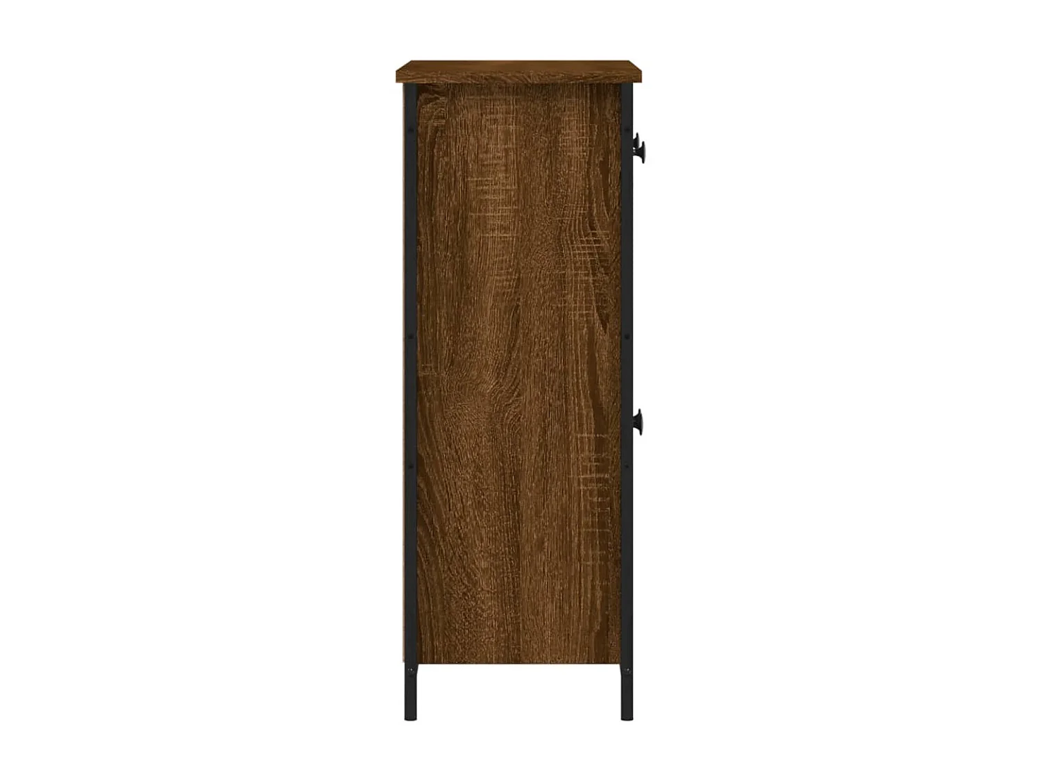 Buffet chêne marron 70x30x80 cm bois d'ingénierie