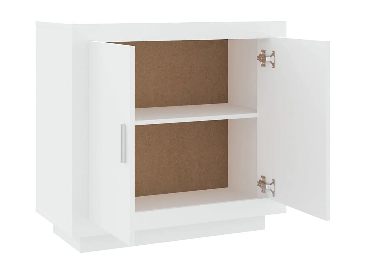 Buffet Blanc 80x40x75 cm Bois d'ingénierie