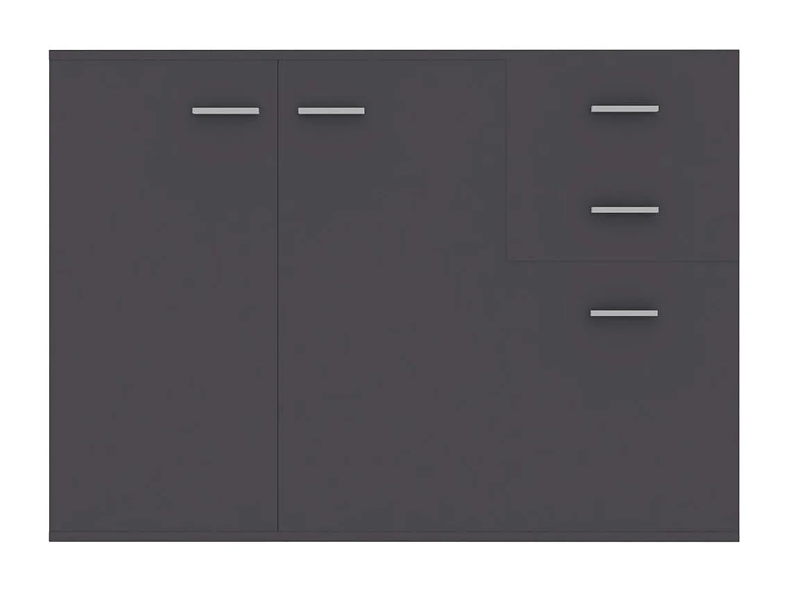 Buffet Gris 105x30x75 cm Aggloméré