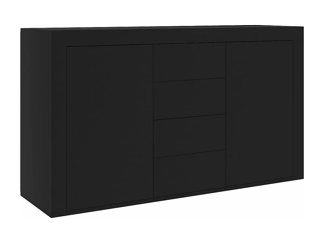 Aparador em contraplacado 120x36x69 cm preto