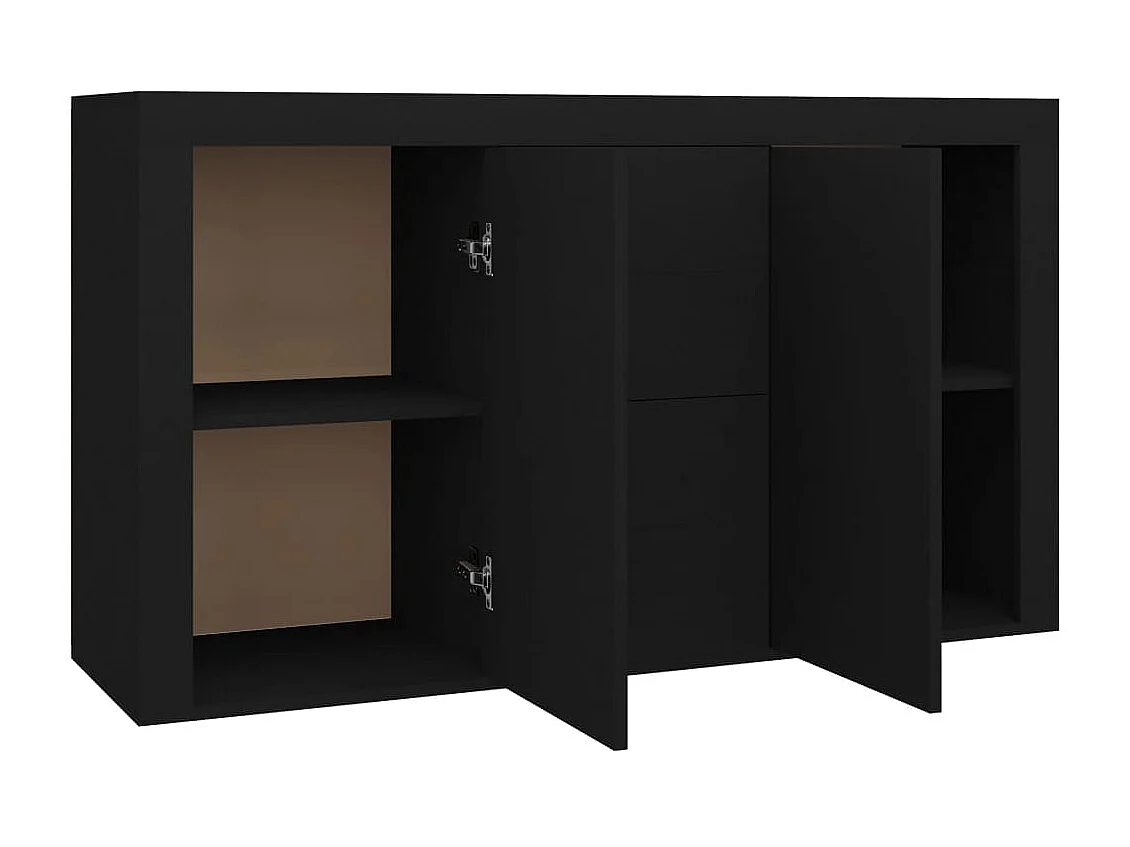 Aparador em contraplacado 120x36x69 cm preto