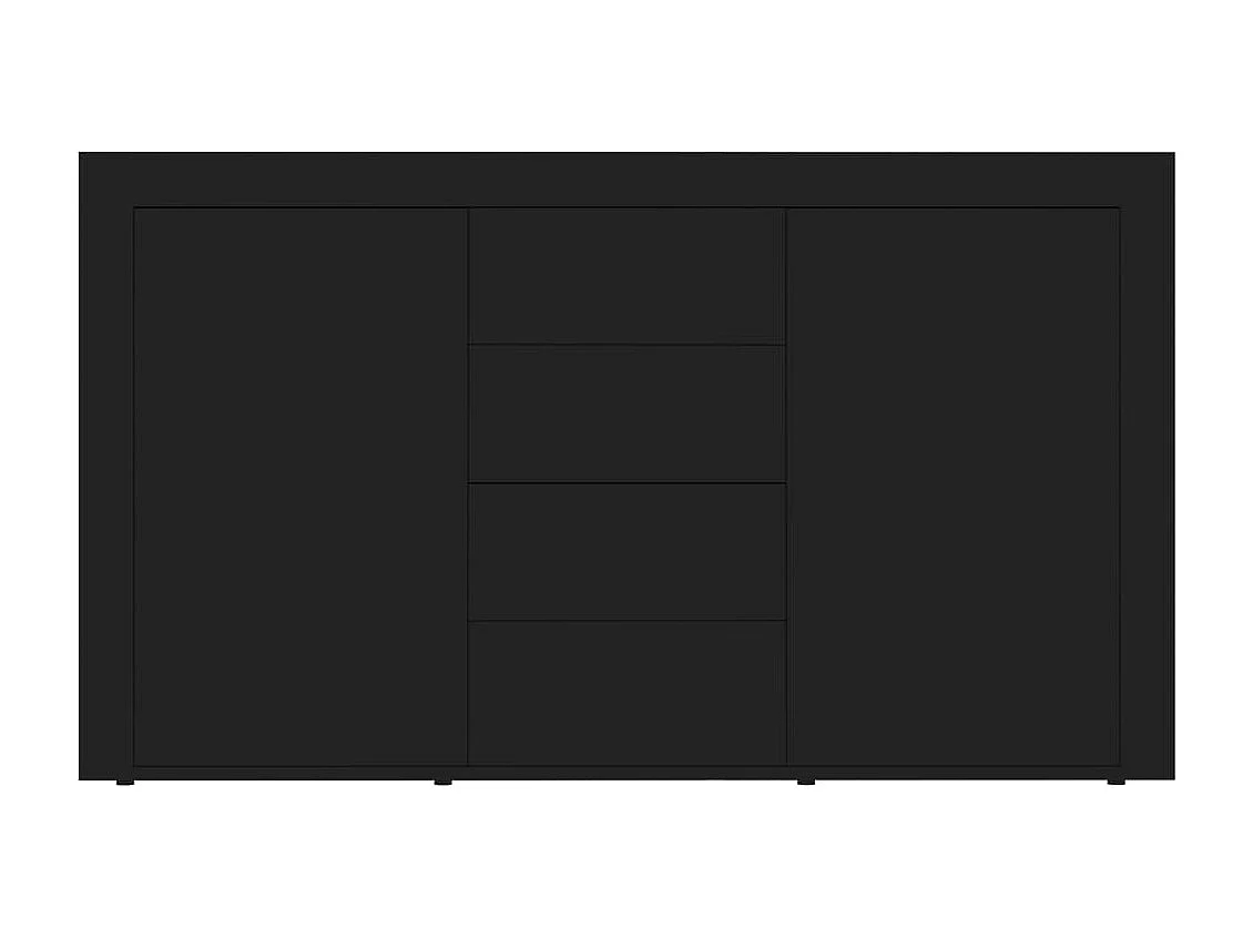 Aparador em contraplacado 120x36x69 cm preto