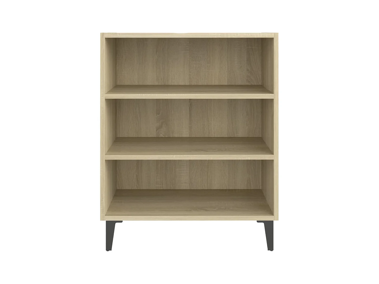 Aparador de madera contrachapada color roble Sonoma 57x35x70 cm