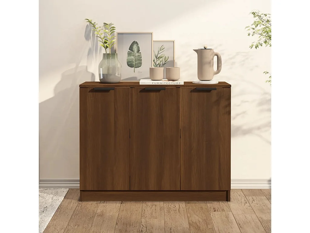 Buffet Chêne marron 90,5x30x70 cm Bois d'ingénierie