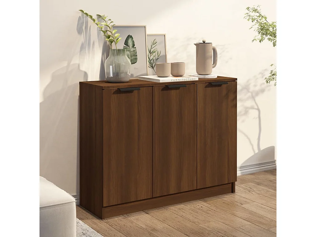 Buffet Chêne marron 90,5x30x70 cm Bois d'ingénierie
