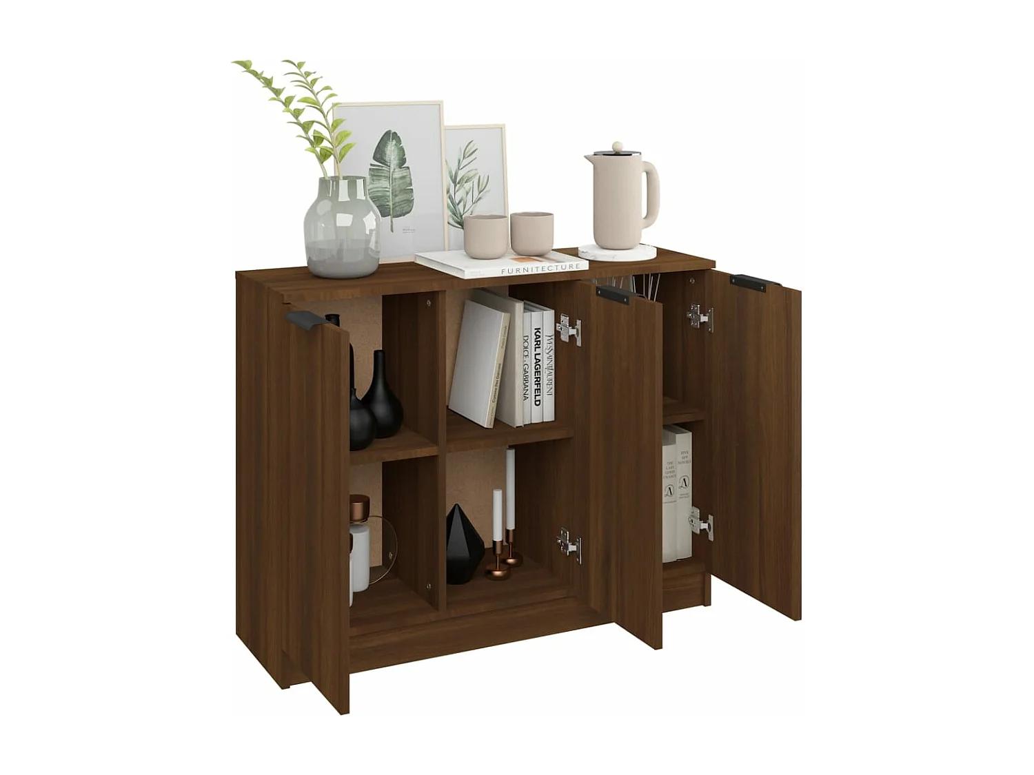 Buffet Chêne marron 90,5x30x70 cm Bois d'ingénierie