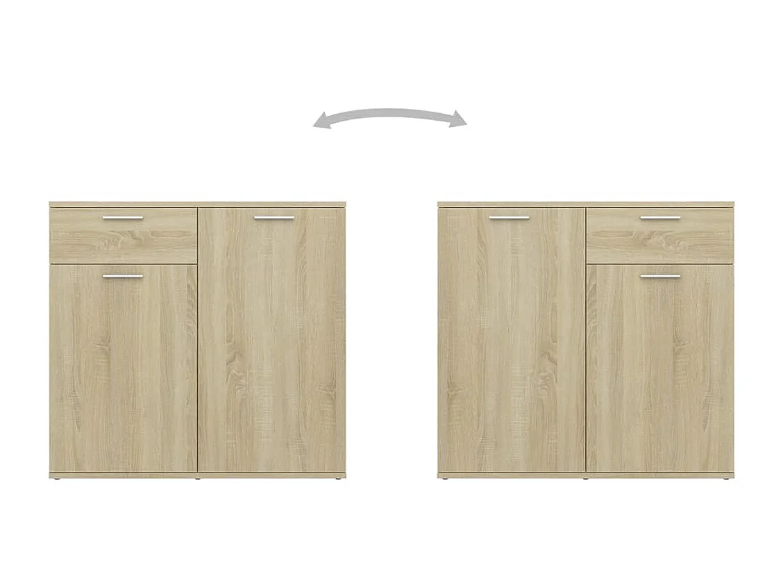 Buffet Chêne sonoma 160x36x75 cm Aggloméré