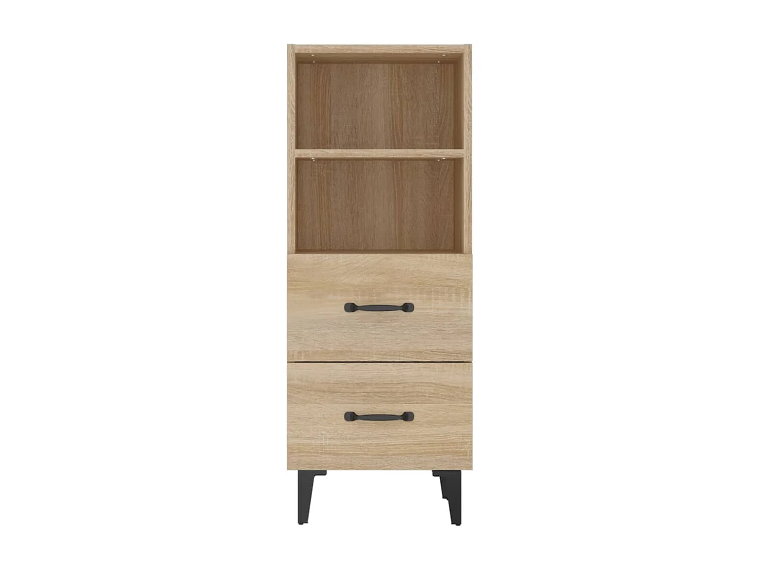 Dressoir 34,5x34x90 cm bewerkt hout sonoma eikenkleurig