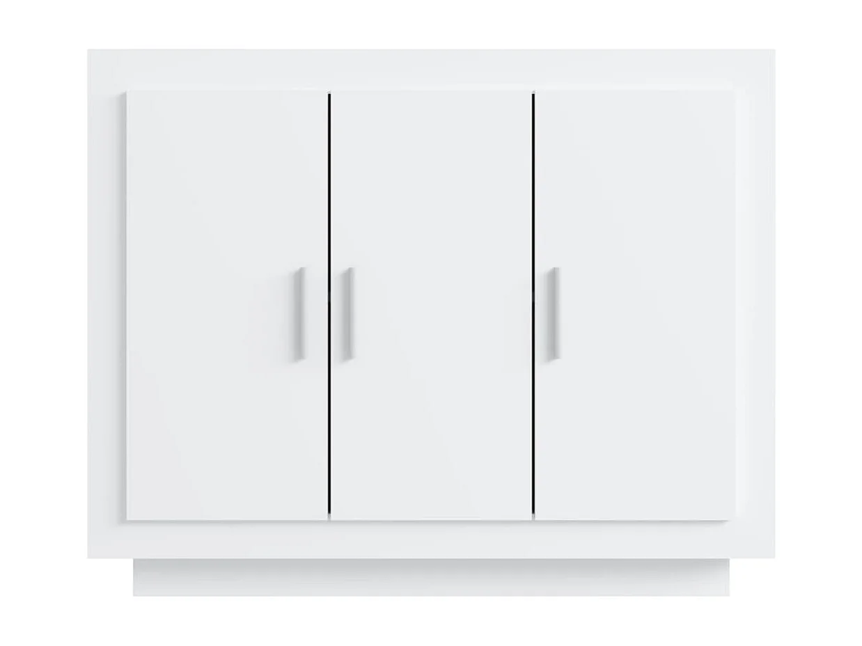 Buffet Blanc 92x35x75 cm Bois d'ingénierie