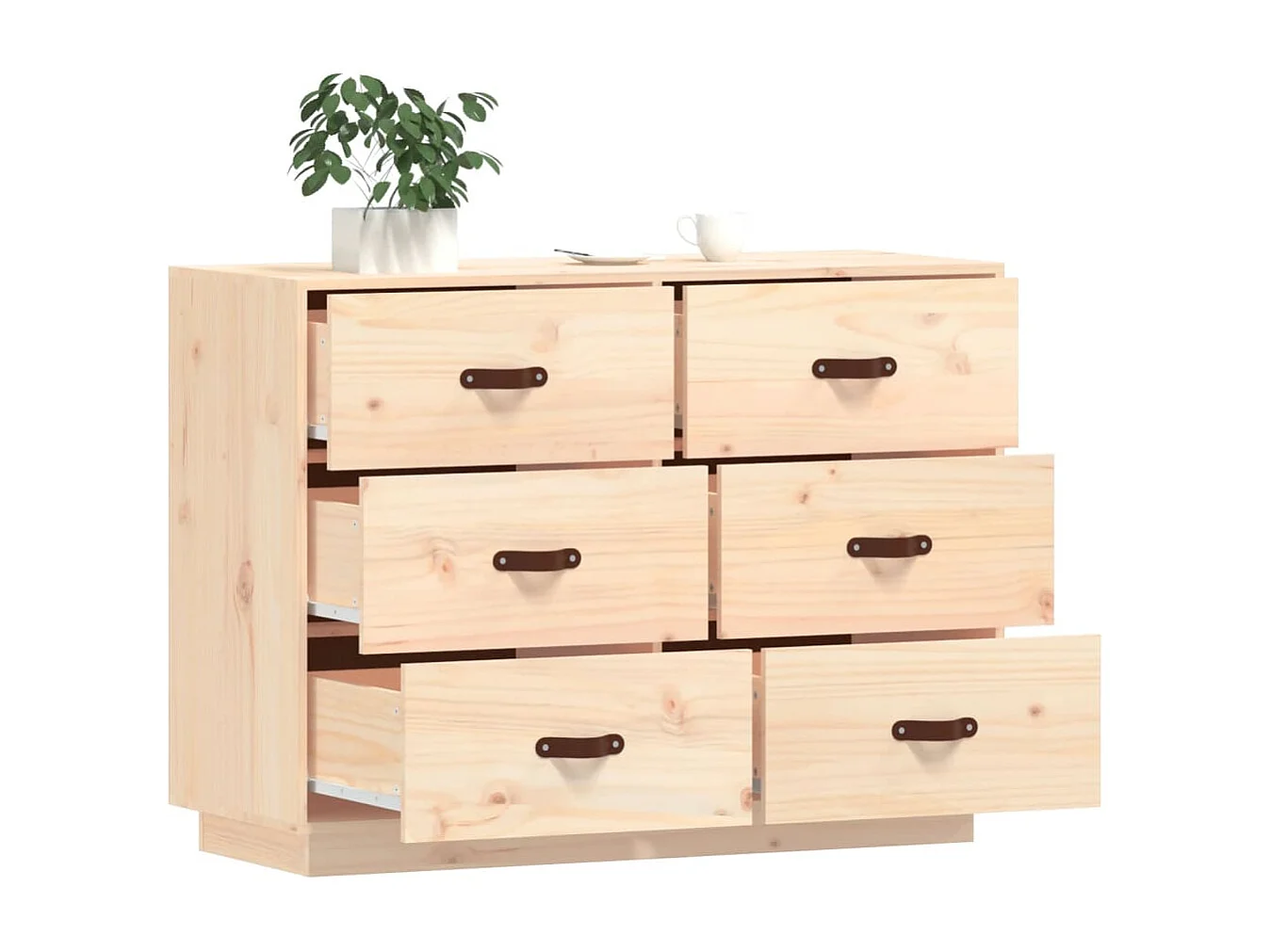 Dressoir 100x40x75 cm massief grenenhout