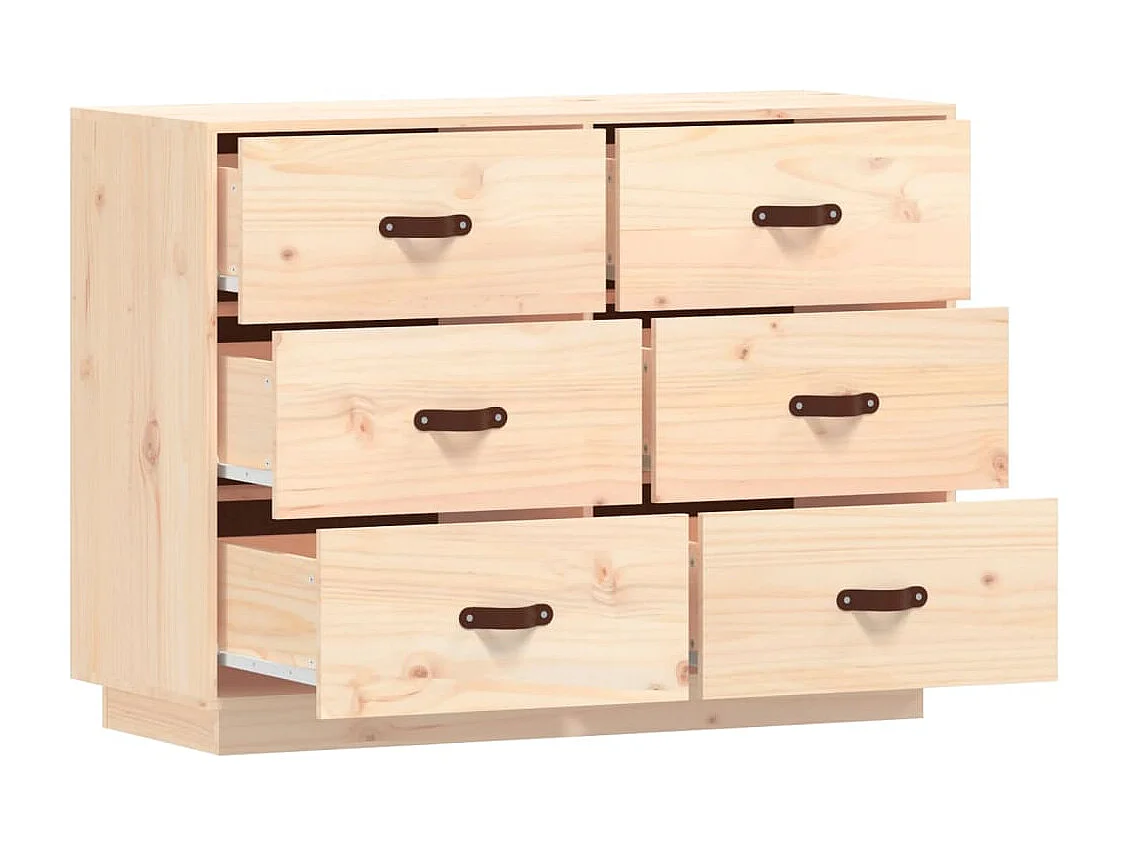 Dressoir 100x40x75 cm massief grenenhout