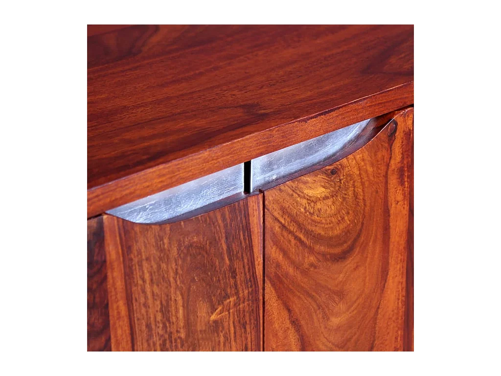 Aparador em madeira de sheesham maciça 75x35x60 cm