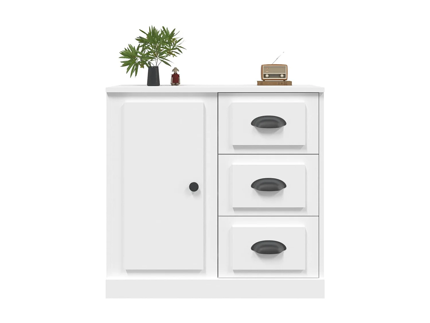 Dressoir 70x35,5x67,5 cm bewerkt hout wit